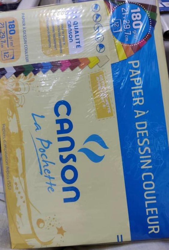 Papier à dessins couleurs