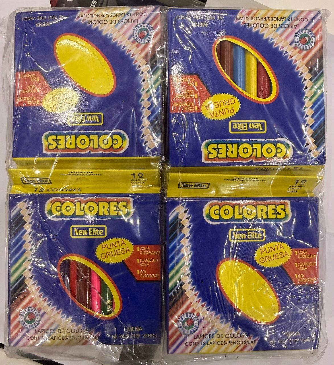 Crayon de couleur New Elite 12 couleurs