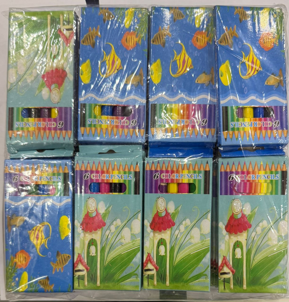 Mega pack crayon de couleurs 6 pièces